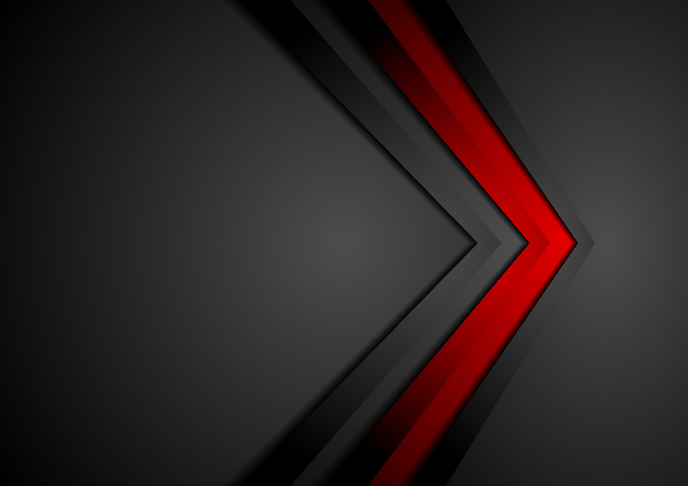 Red and black contrast tech arrows background